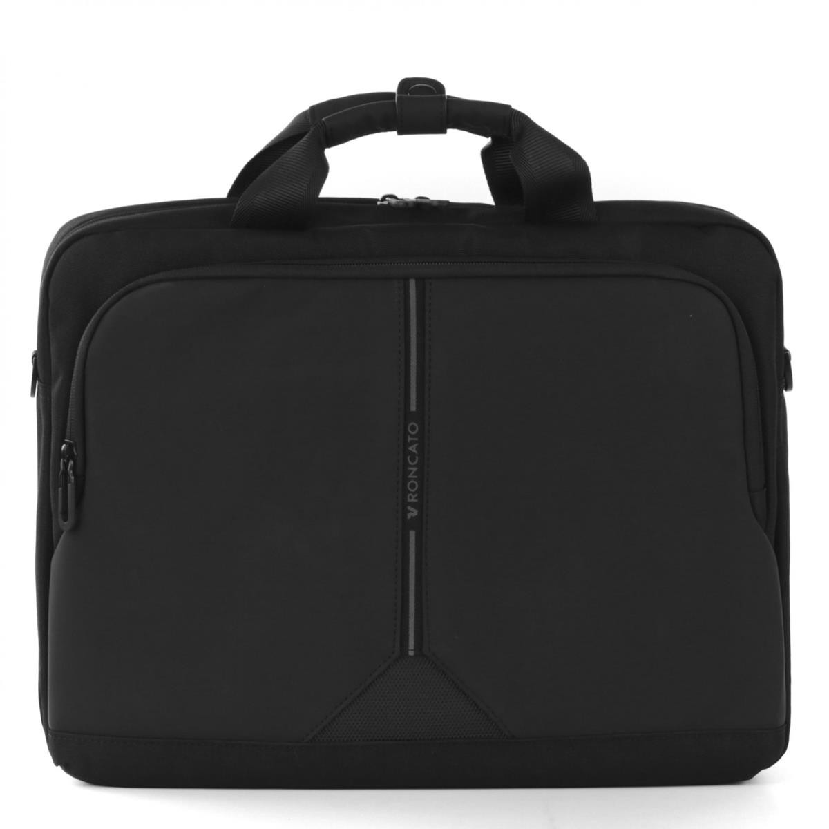 Unisex Evrak Çantası 41227301 Roncato Borsa Uffıcıo 2 Manıcı 1 Comp.(Pc 15.6-Tablet) Clayton Nero