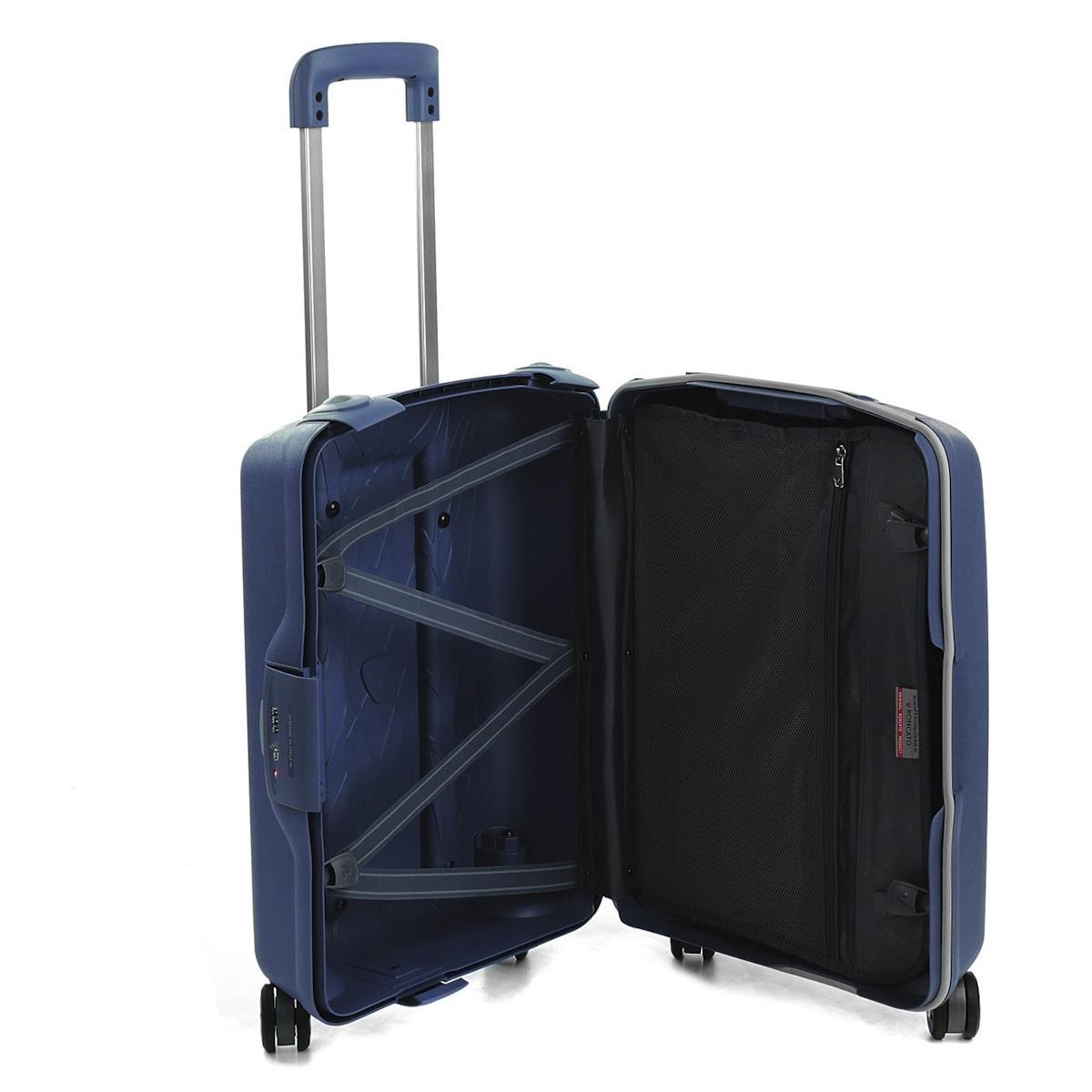 Unisex Valiz 50071483 Roncato Light Trolley Cabina 20 cm 4W Navy 55X40X20