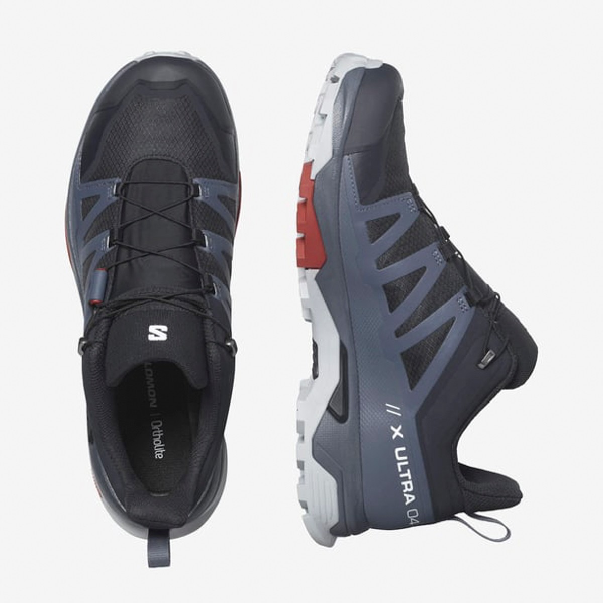 L47376500 SALOMON X ULTRA 4 GTX Carbon/Bering Sea/Pearl Blue