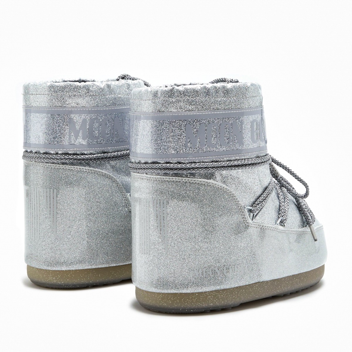 80D1409440-H001 Moon Boot Icon Low Glitter Silver