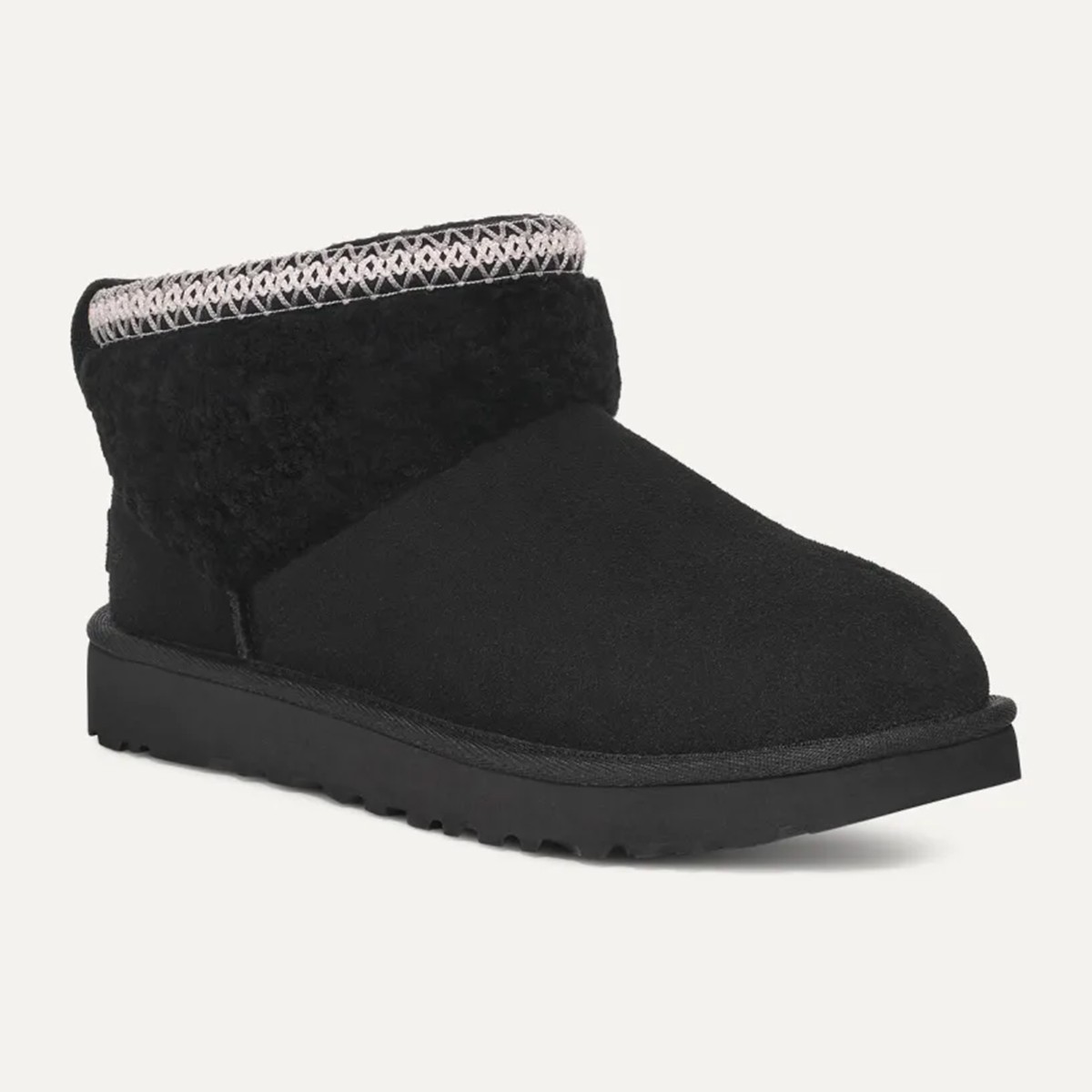 1158263 UGG W CLASSIC ULTRA MINI MAXI CURLY Black (Siyah)