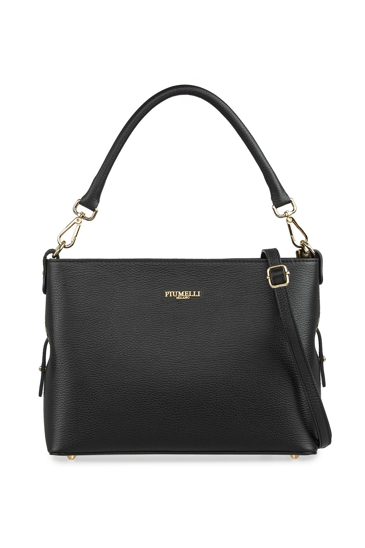 Kadın Omuz Çantası GRAZIA Piumelli Milano Bag D28 Black