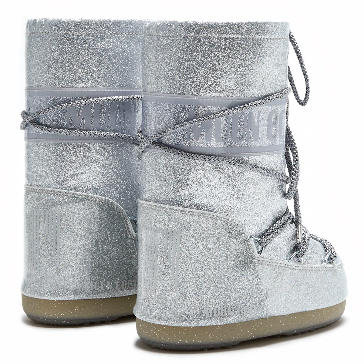 80D1402850-H001 Moon Boot Icon Glıtter Silver 27-34