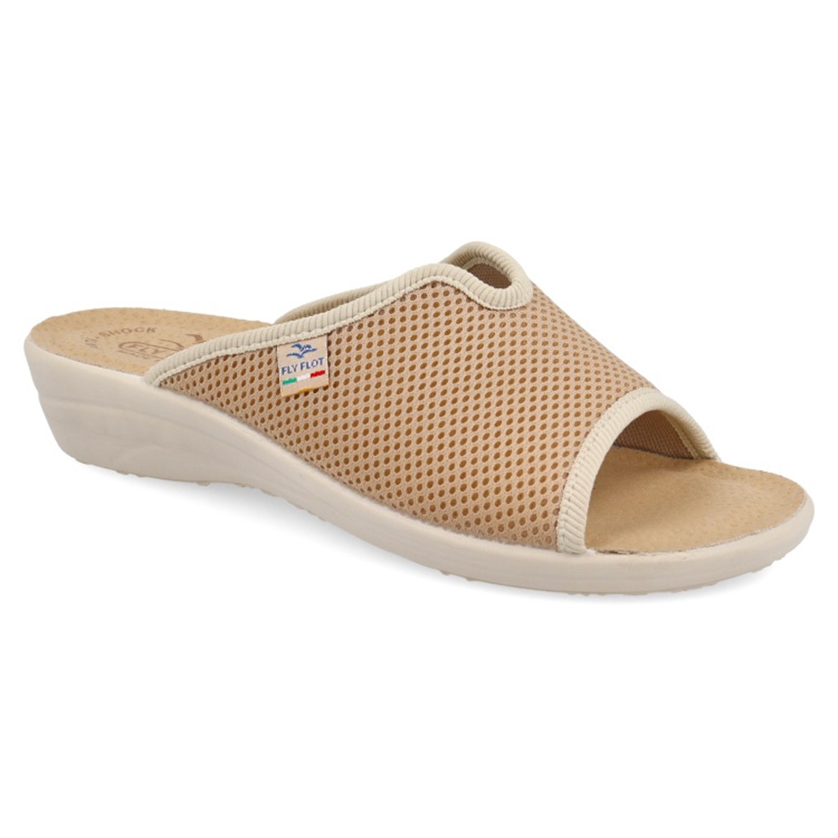 T4 429 FE Fly Flot CLOTH WOMAN SLIPPER Beige