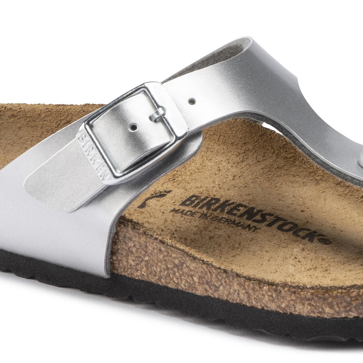 Kadın Terlik 1019192 Birkenstock GIZEH KIDS BF ELECTRIC METALLIC SILVER