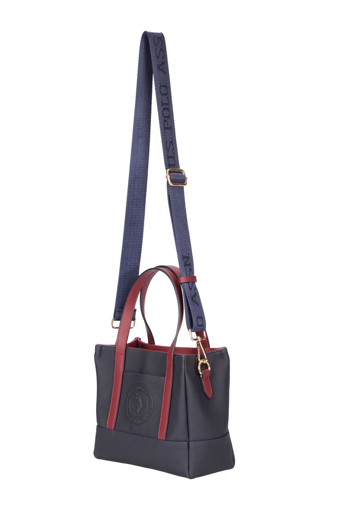 Kadın Omuz Çantası US24731 U.S. POLO ASSN. USPA LADIES BAG 01330 Navy-Burgundy