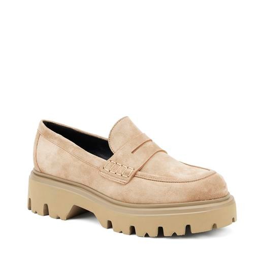 Kadın Oxford ( Klasik) 85A1 Frau SOFTY Chunky Mocassin Honey