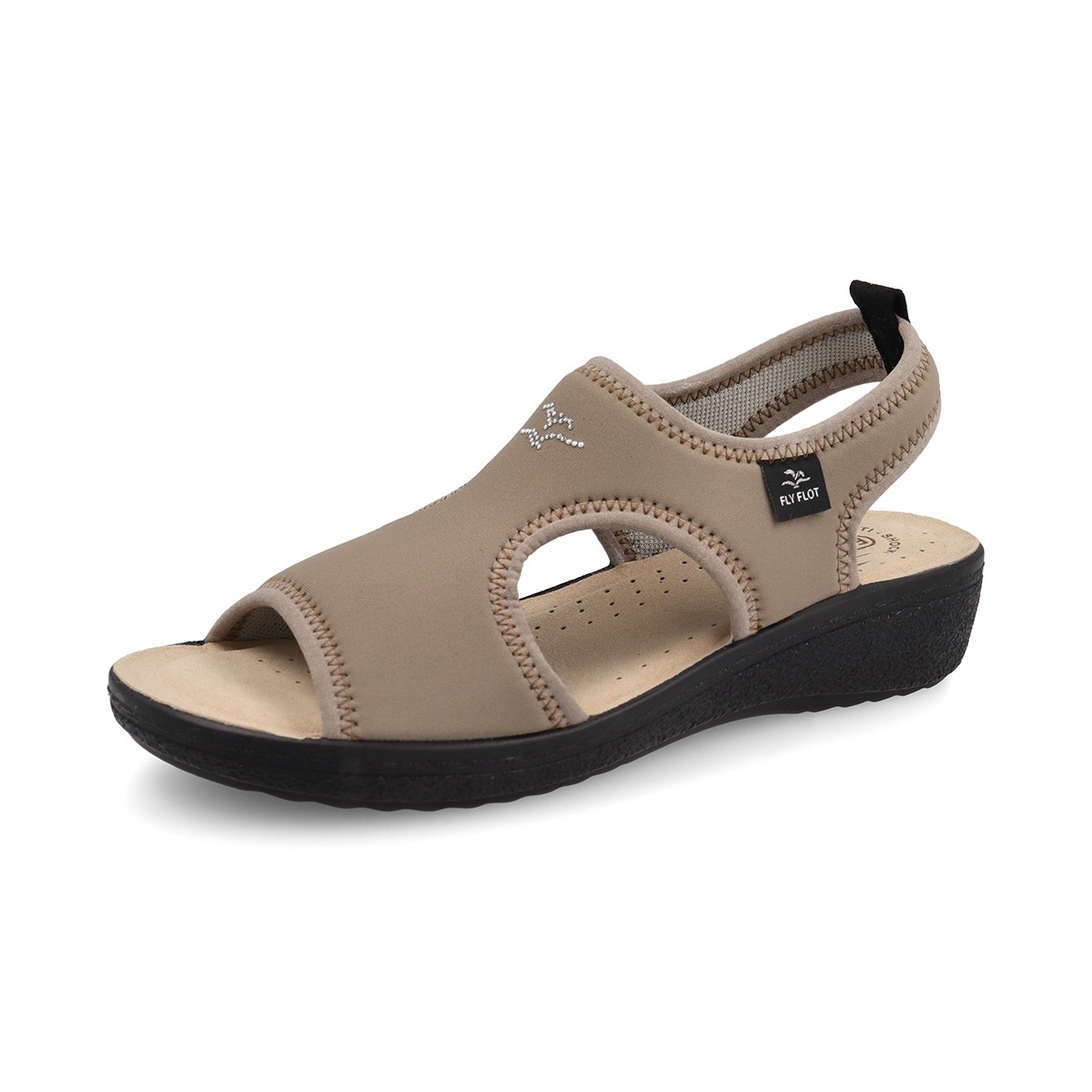 55 E71 LA Fly Flot CLOTH Sandal Taupe