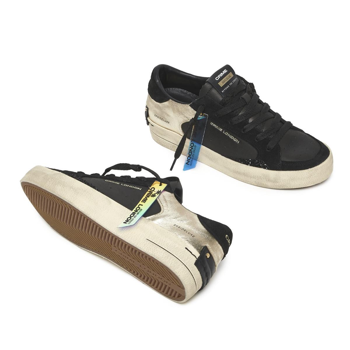 Kadın Sneaker ( Günlük) 28104AA6.20 Crime London SK8 DELUXE Black