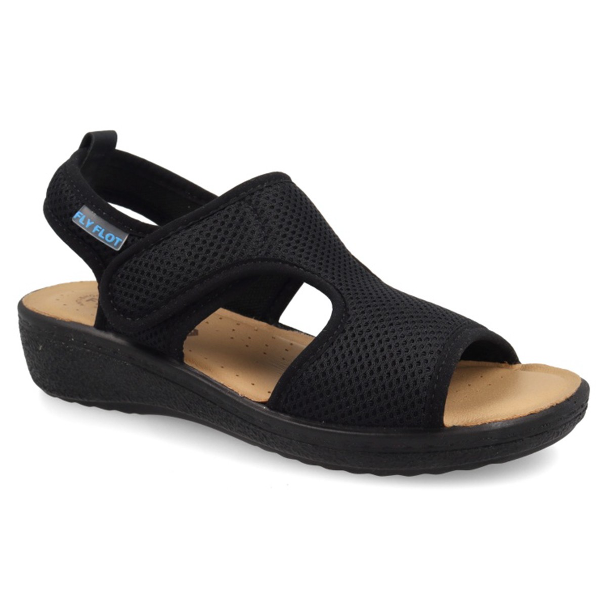 Kadın Sandalet 55 B85 FB Fly Flot CLOTH WOMAN SANDAL Black