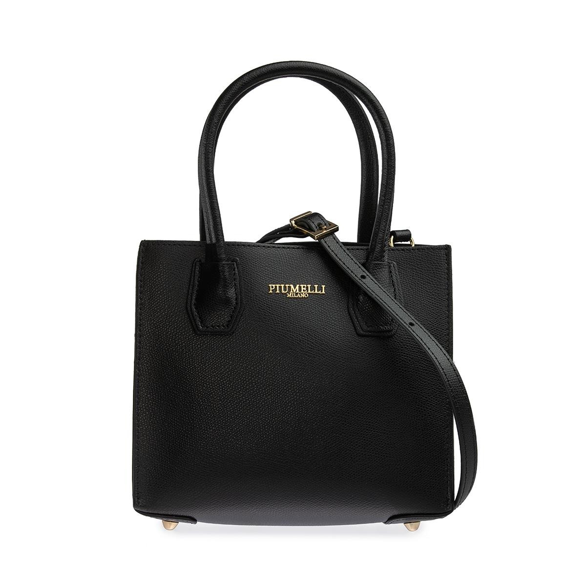 Kadın Omuz Çantası OPHELIA Piumelli Milano Bag P636 Black