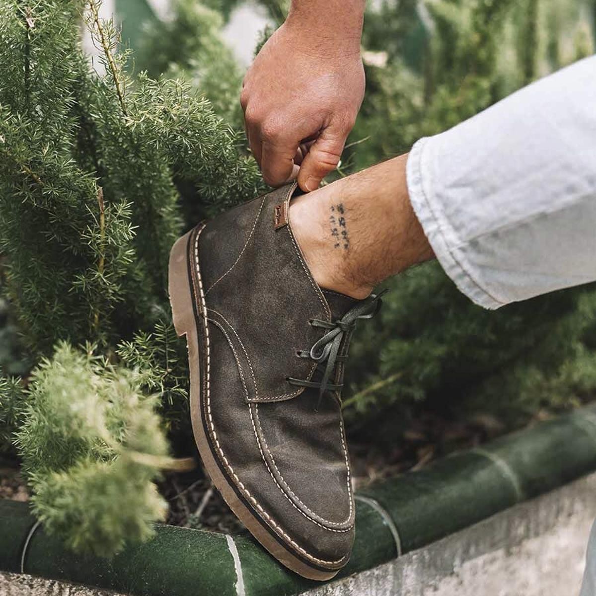 Erkek Bot JAMES-SW Toni Pons Ankle boot in Suede in Khaki (Caqui)