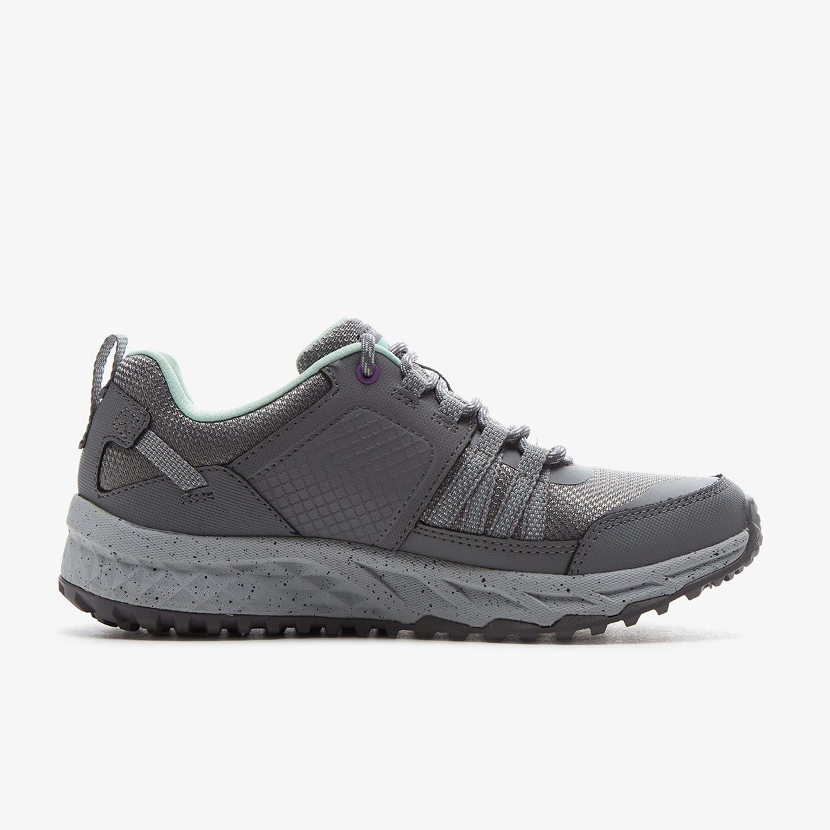 180061 GYAQ Skechers ESCAPE PLAN Gray Aqua Trim Textile/Synthetic