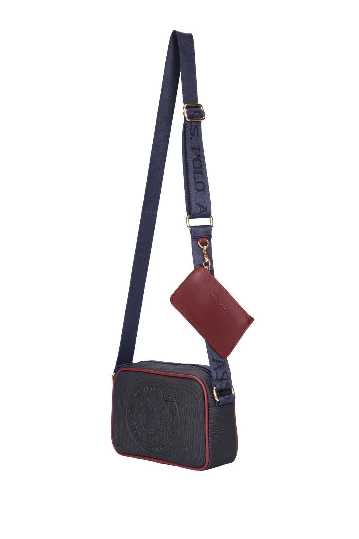 Kadın Çapraz Çanta US24733 U.S. POLO ASSN. USPA LADIES BAG NAVY-BURGUNDY