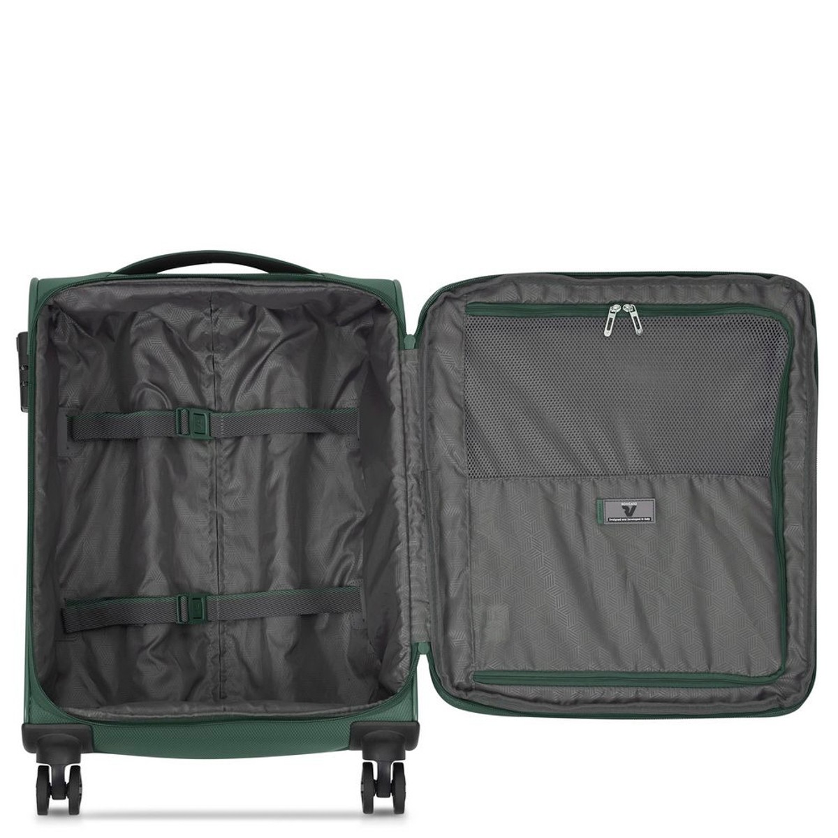 Unisex Valiz 41464357 Roncato Trolley Cabına 4R 55-20-23 Cm Exp. Jazz 4.0 Verde Mılıtare