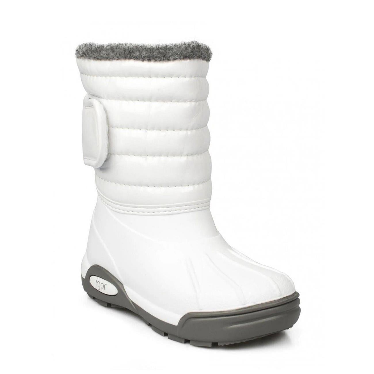 Kız Çocuk Yağmur Botu W10168 TOPO SKI CHAROL 001-Blanco