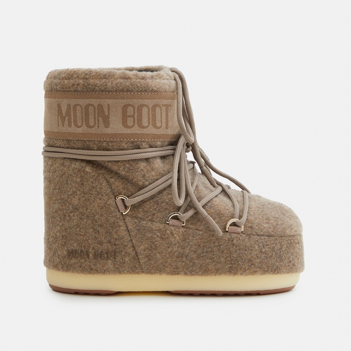 80D1409590-L017 Moon Boot Icon Low Felt Beige Melange