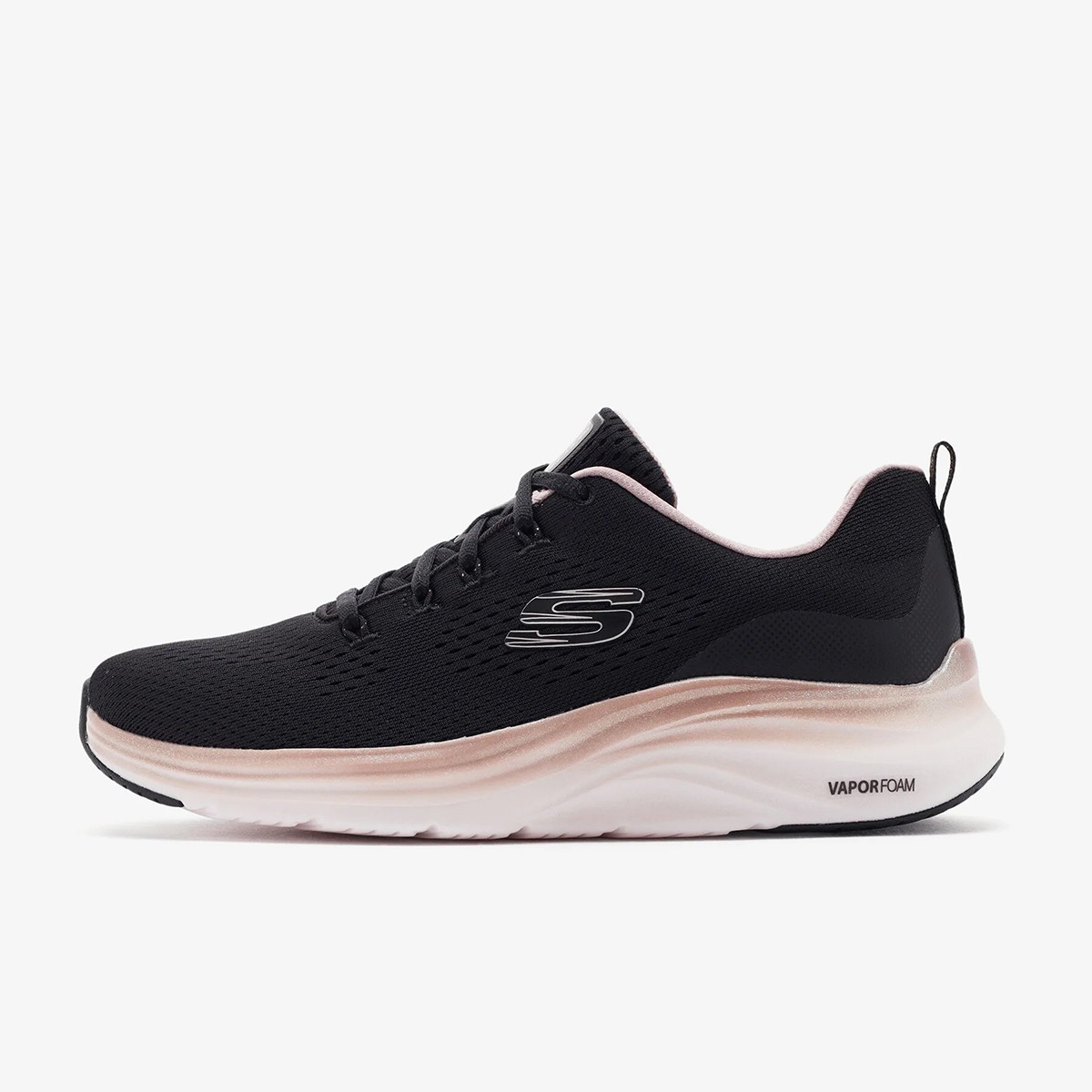 150025 BKRG Skechers VAPOR FOAM - MİDNİGHT GLİMMER Black / Pınk Gold