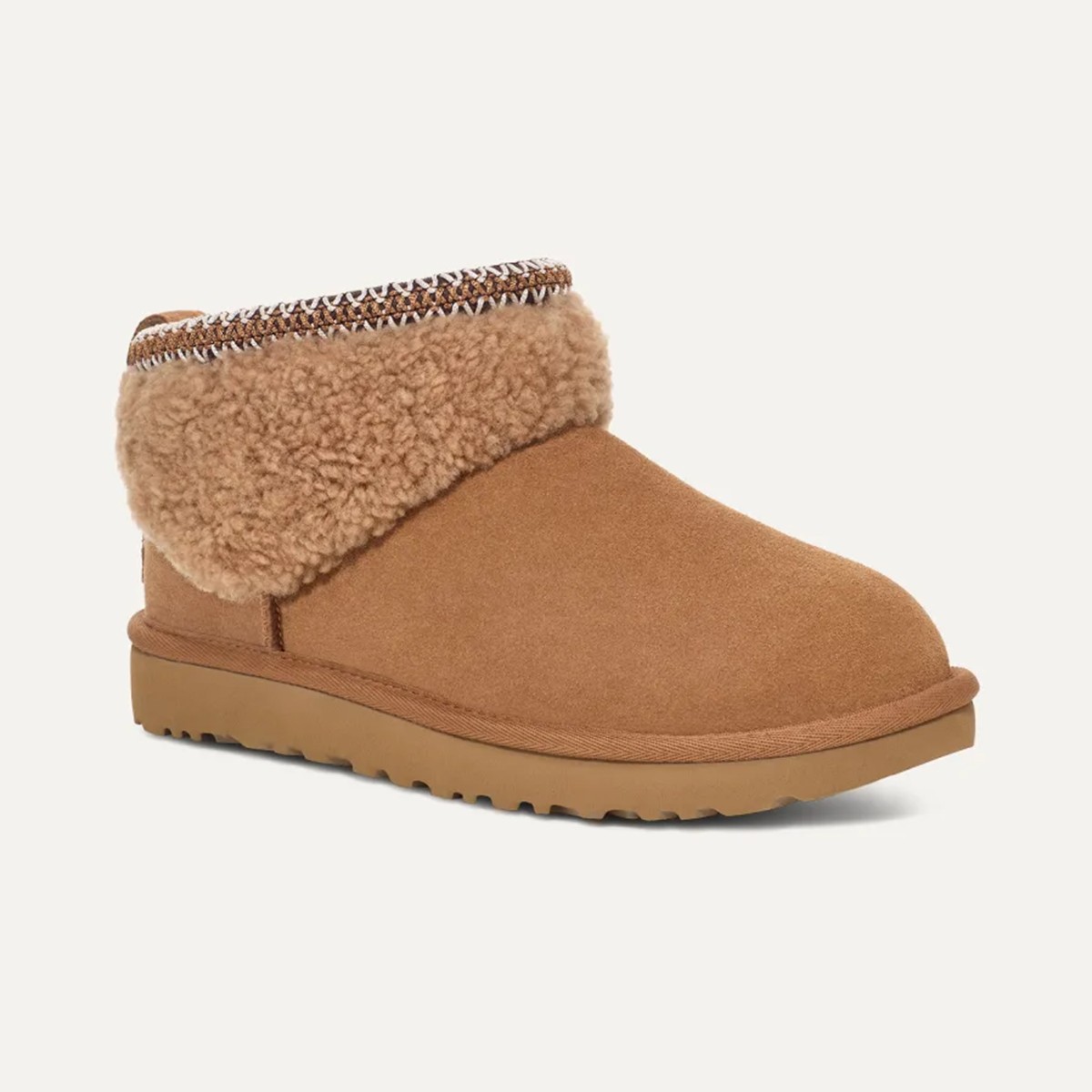 1158263 UGG W CLASSIC ULTRA MINI MAXI CURLY Chestnut (Taba)