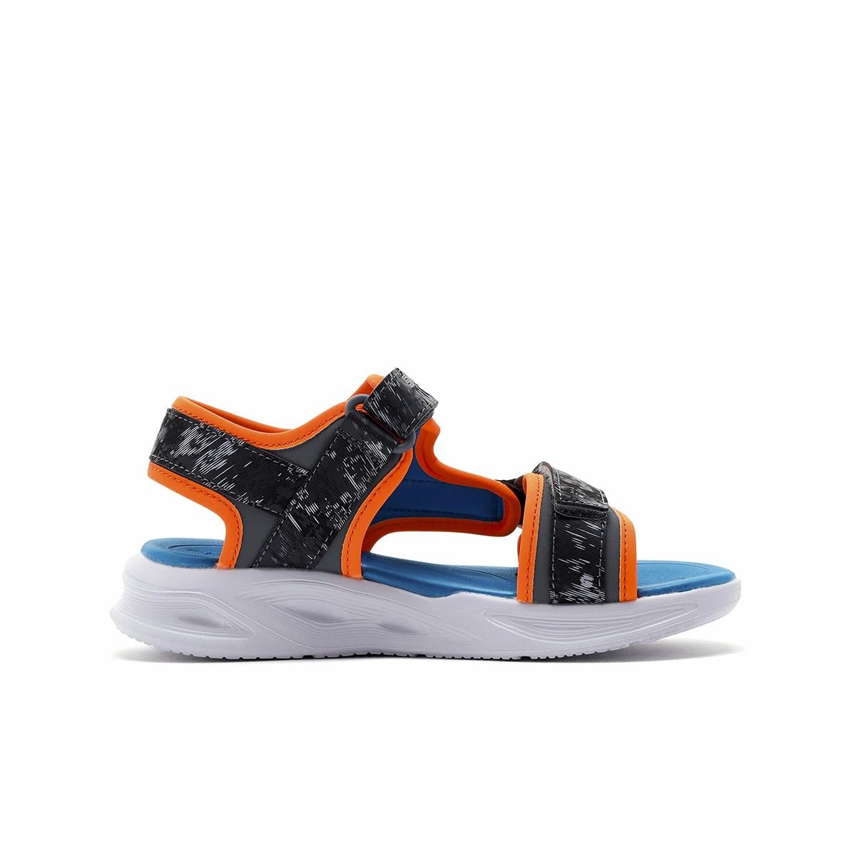 Erkek Çocuk Sandalet 401672L CCOR Skechers SOLA GLOW SANDAL Grey-Orange