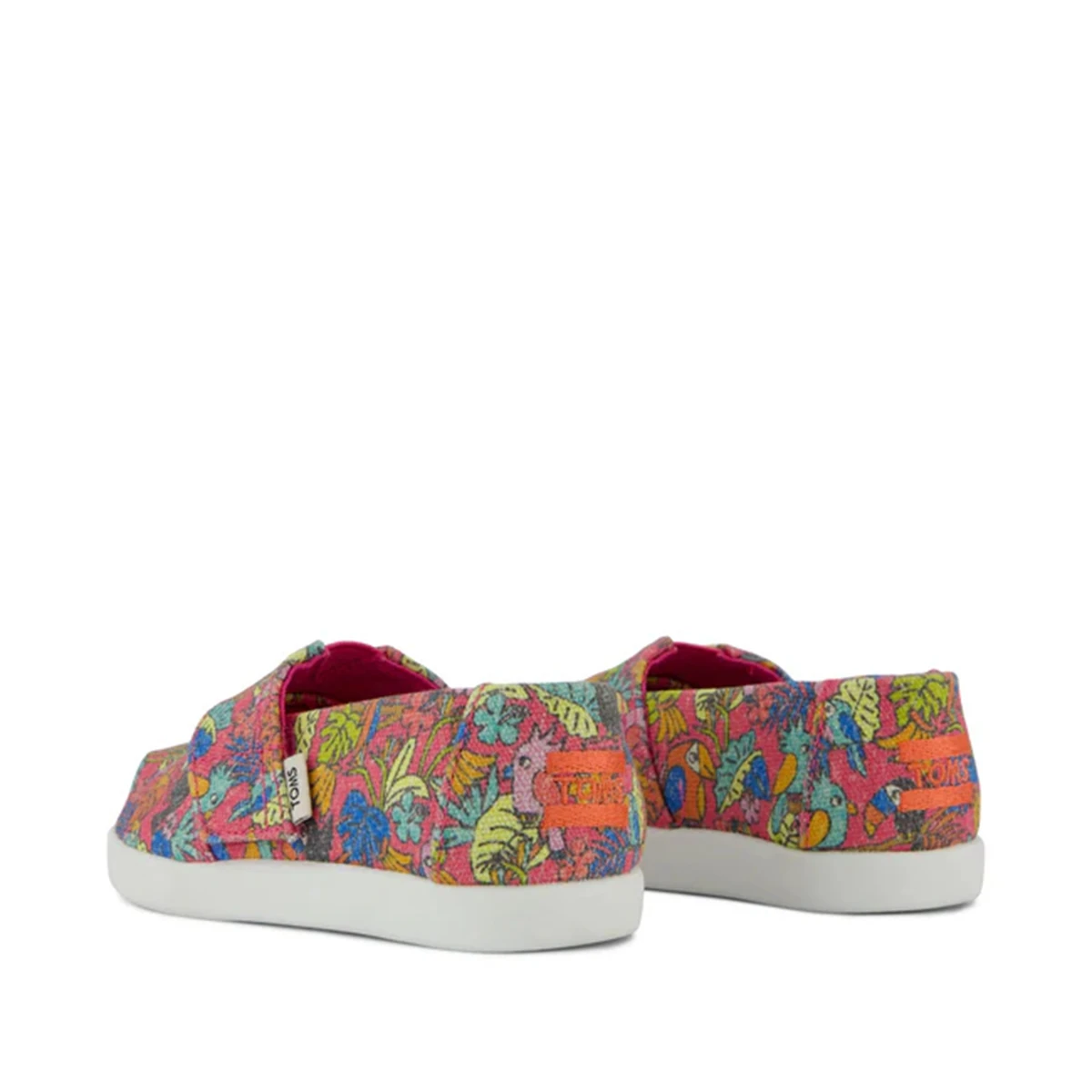 10022120 Toms ALPARGATA Fuchsia Birds of Paradise Print