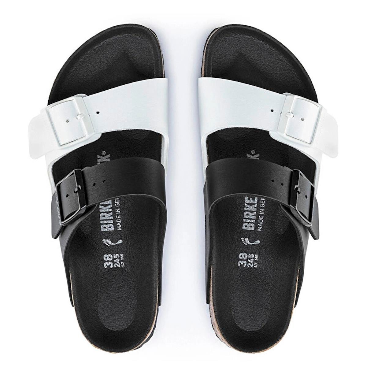 Erkek Terlik 1019703 Birkenstock ARIZONA SPLIT BF BLACK WHITE