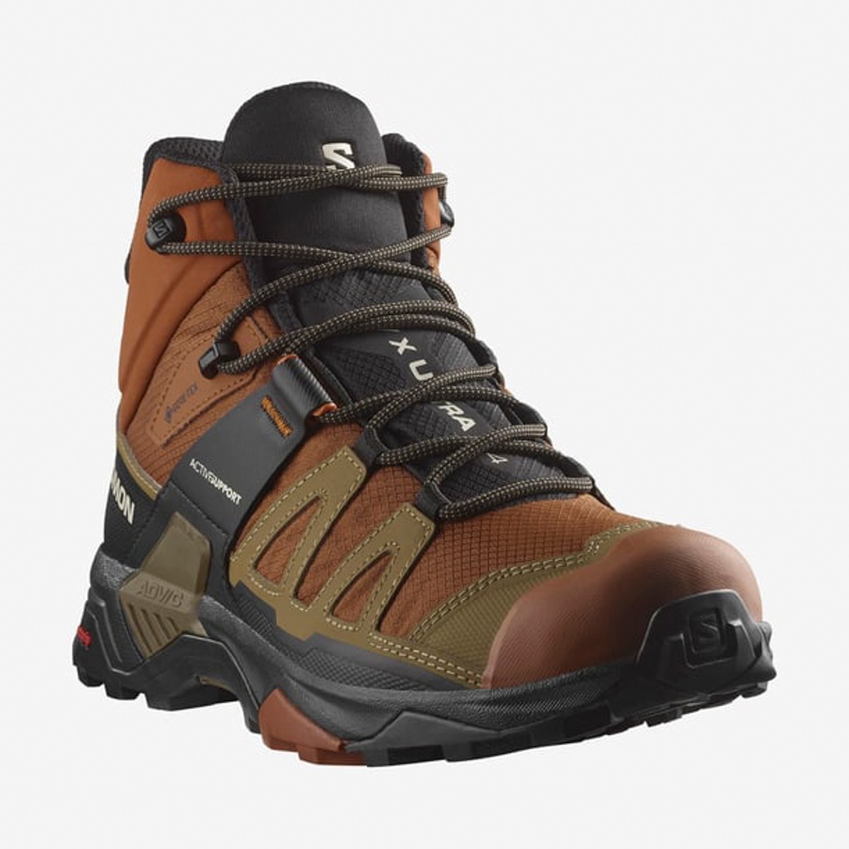 L47685400 SALOMON X ULTRA 4 MID GTX Caramel Cafe/Gothic Olive/Black