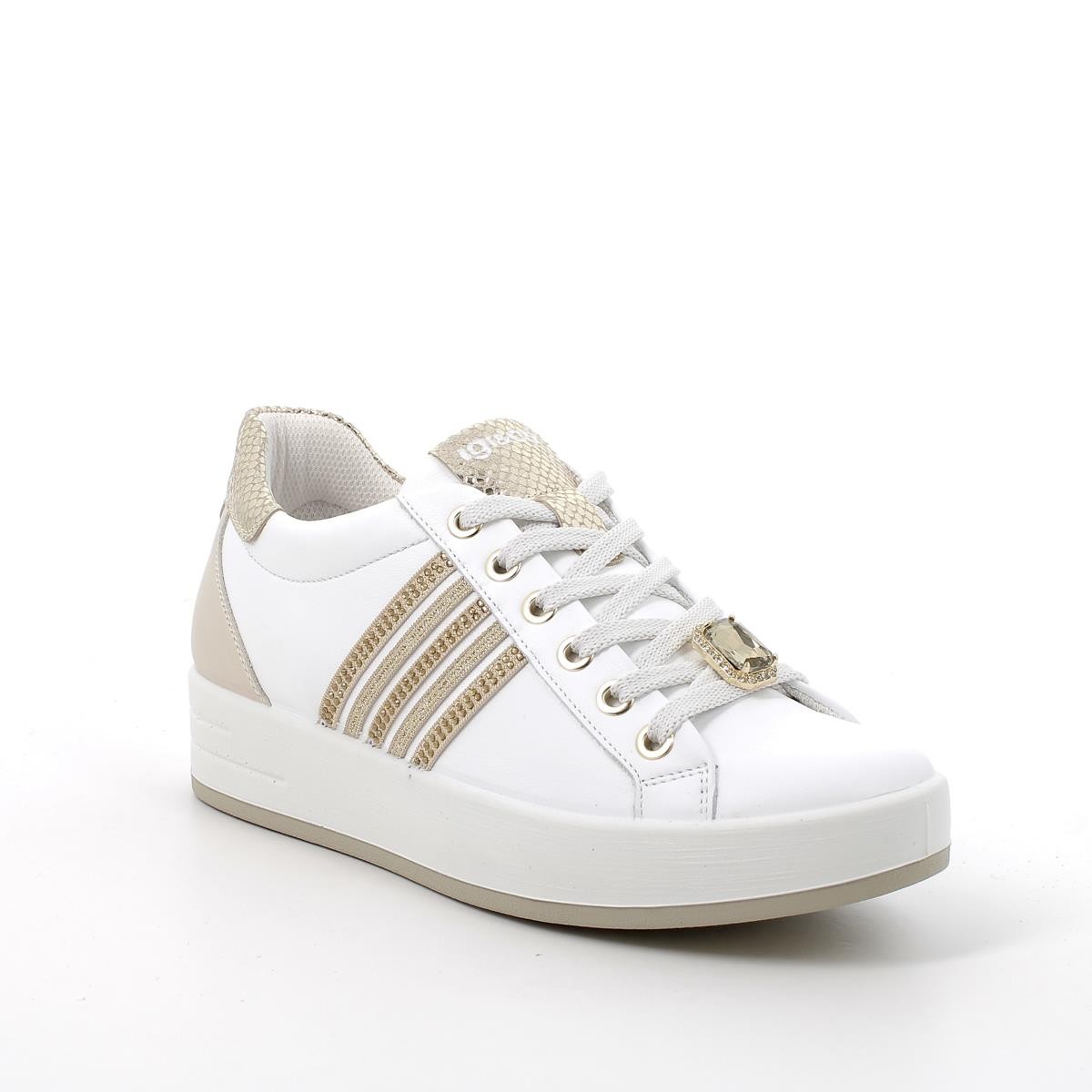 Kadın Sneaker ( Günlük) 5657211 DAL56572 IGI&Co NAPPA SOFT BIANCO-NATURALE