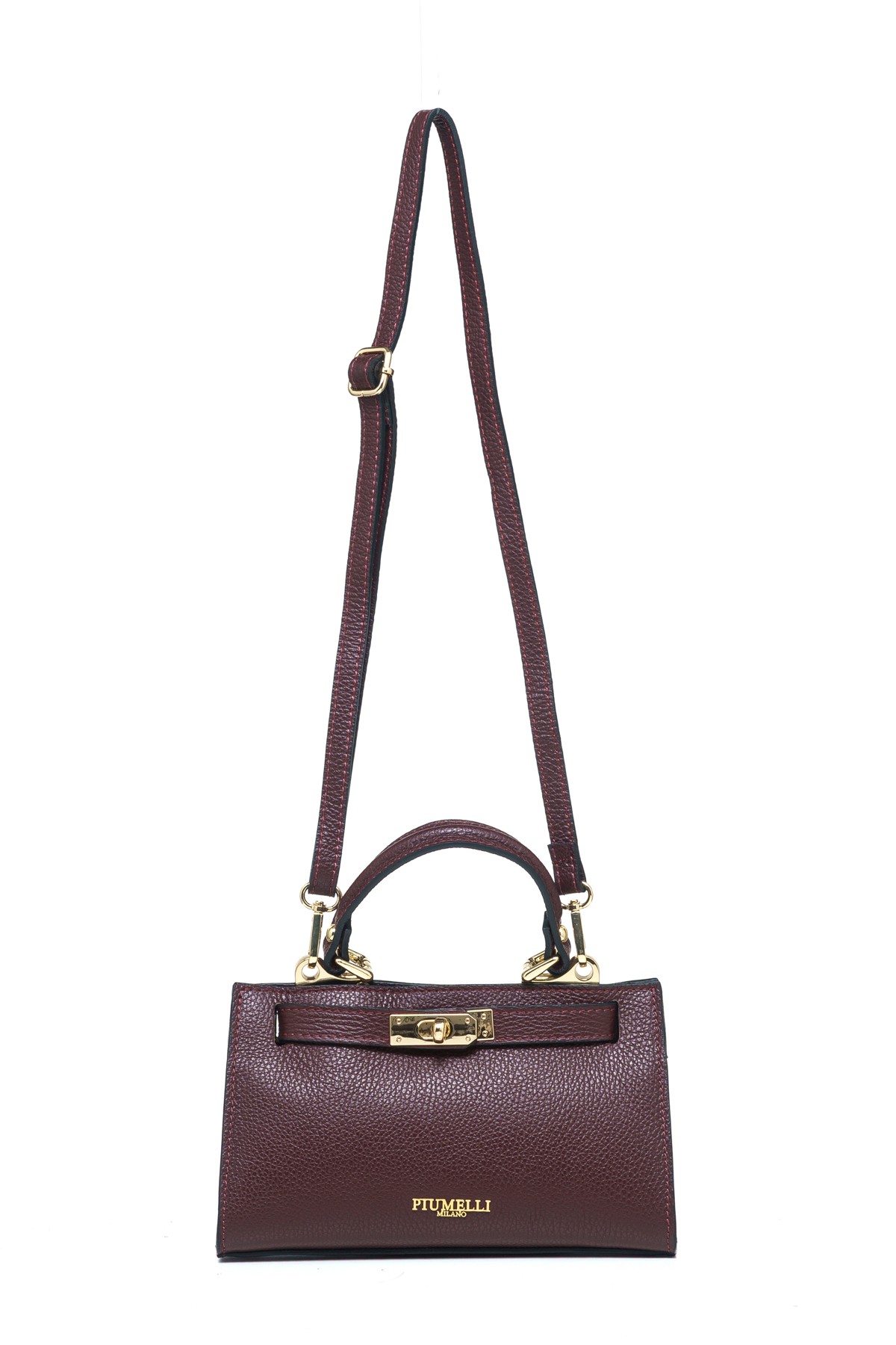 LAINE S Piumelli Milano Bag D54 Burgundy