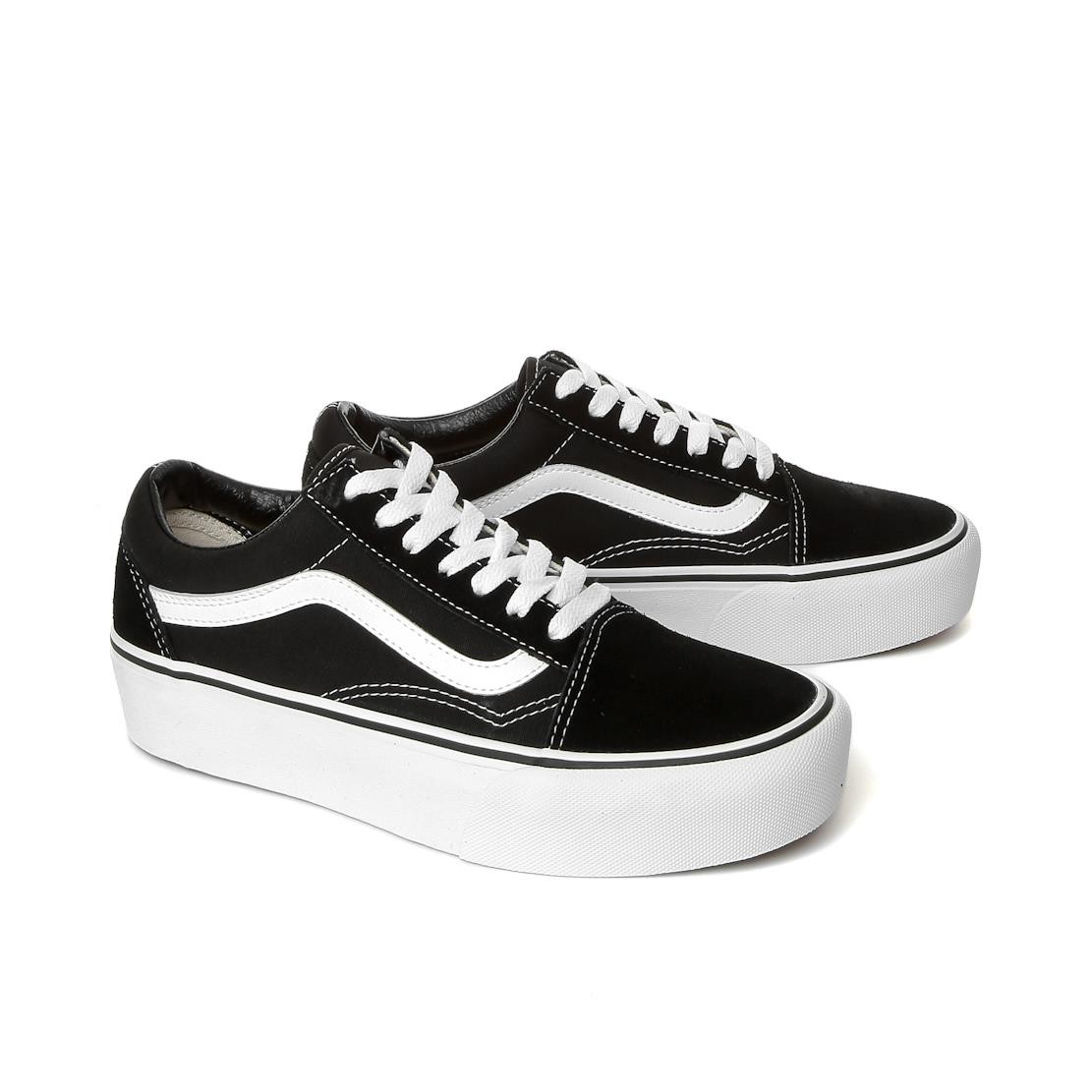 Kadın Keten VN0A3B3UY281 VANS UA Old Skool Platform black-white