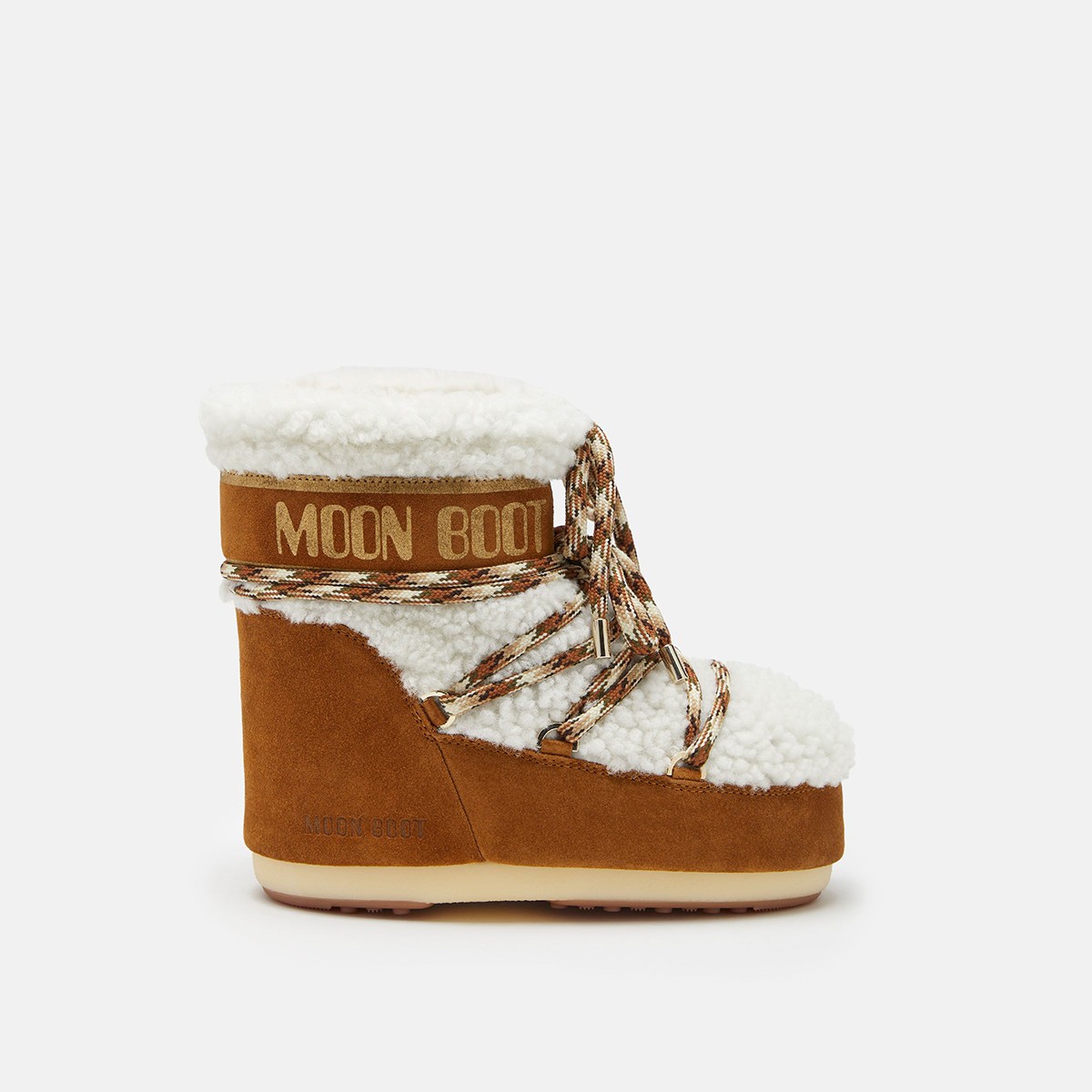 80D1409580-MA03 Moon Boot Icon Low Shearling Whisky/Off White