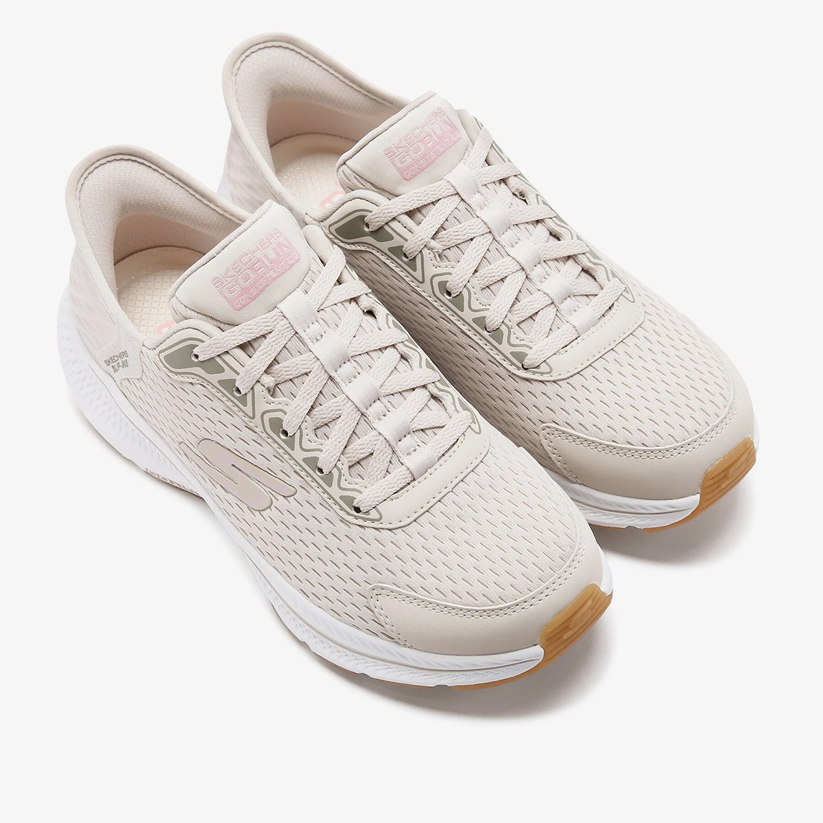 128615 NTPK Skechers GO RUN CONSİSTENT 2.0 Natural/Pink