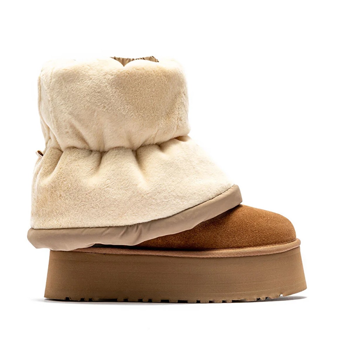 1158275 UGG W CLASSIC MINI DIPPER PUFFER Amphora / Chestnut