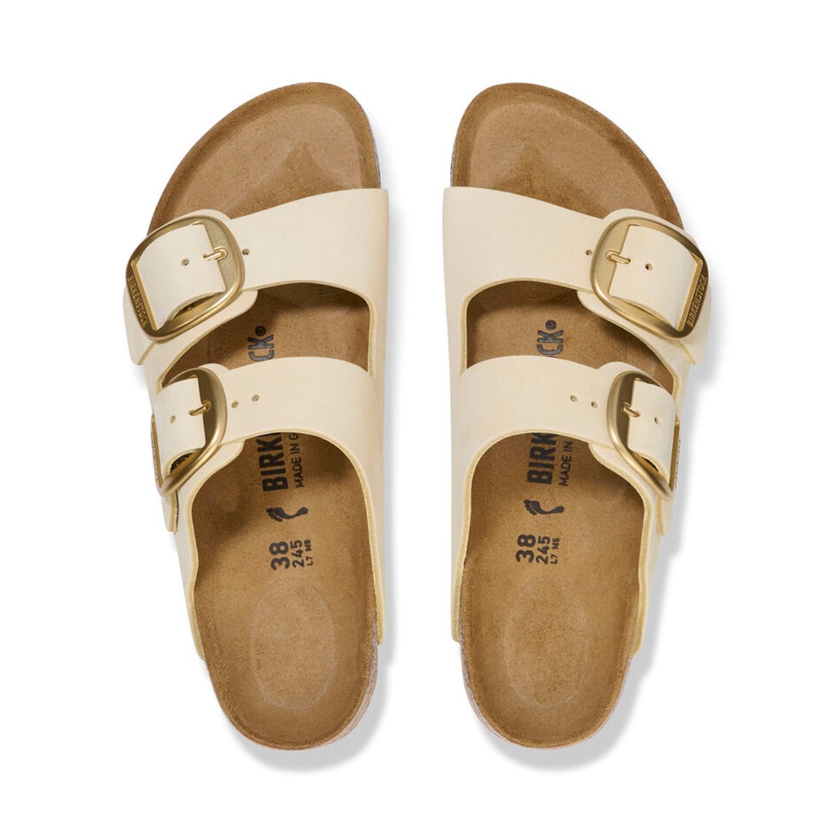 Kadın Terlik 1026585 Birkenstock ARIZONA BIG BUCKLE NU ECRU