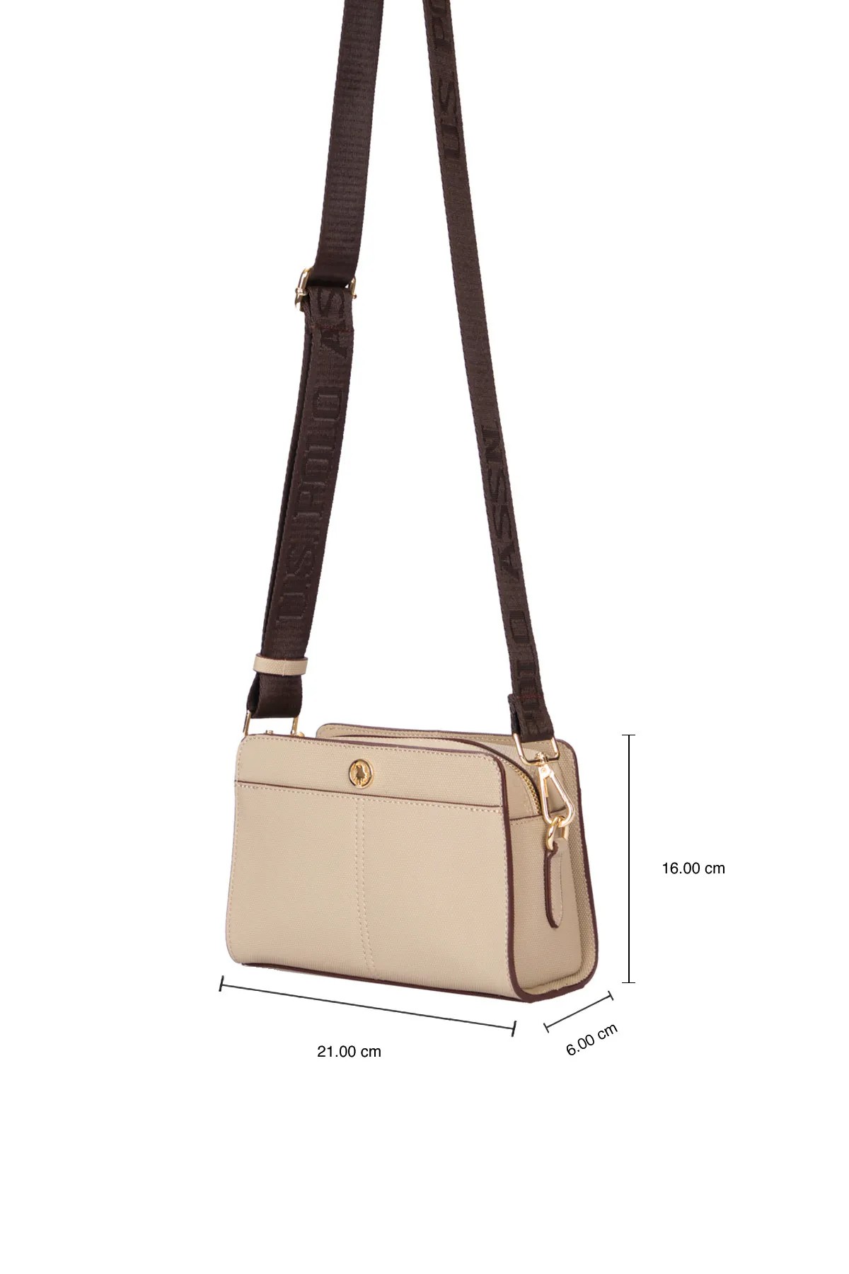 US24713 U.S. POLO ASSN. USPA LADIES BAG GRAVEL