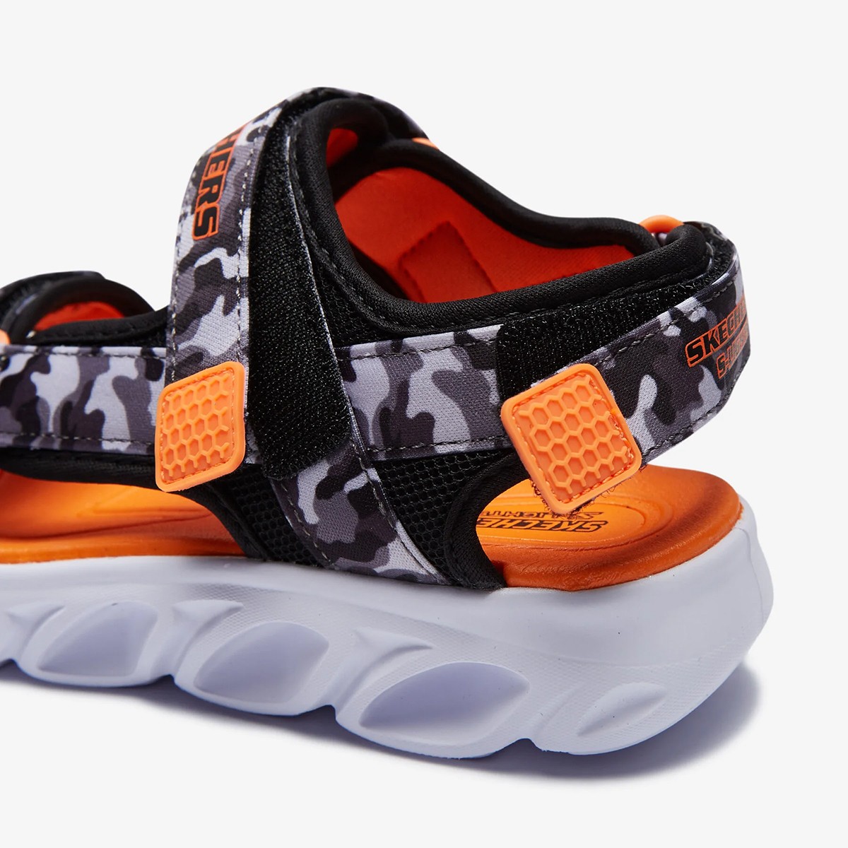 Erkek Çocuk Sandalet 400077L BGOR Skechers HYPNO-SPLASH Black-Grey-Orange