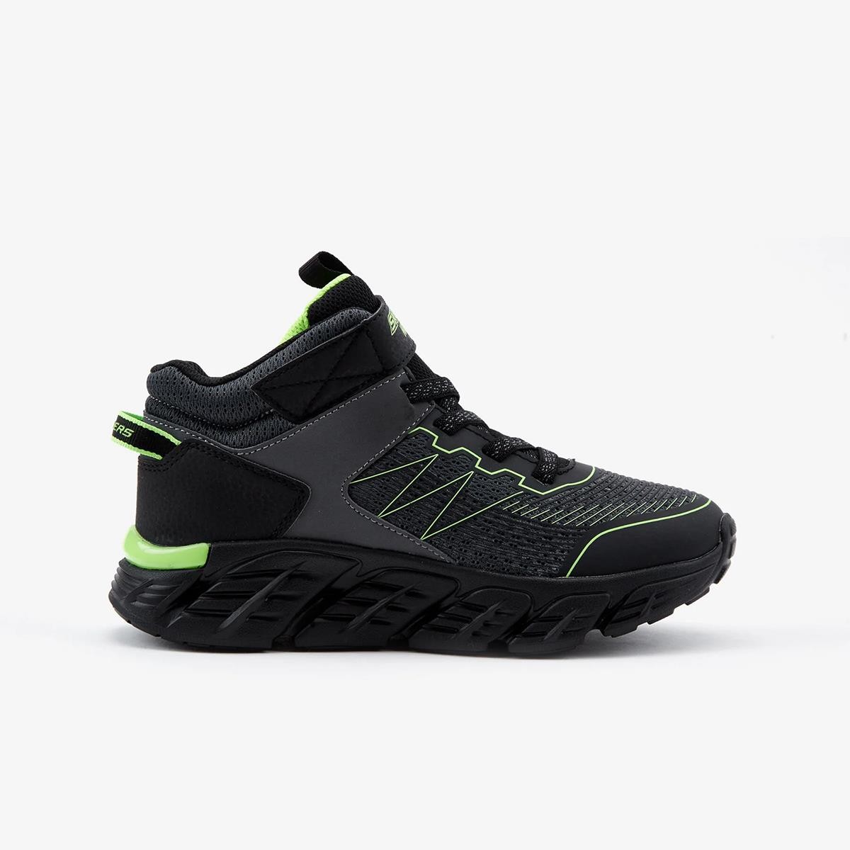 Erkek Çocuk Bot (Outdoor) 403806L CBLM Skechers TECH- GRIP Charcoal -Black -Lime Trim