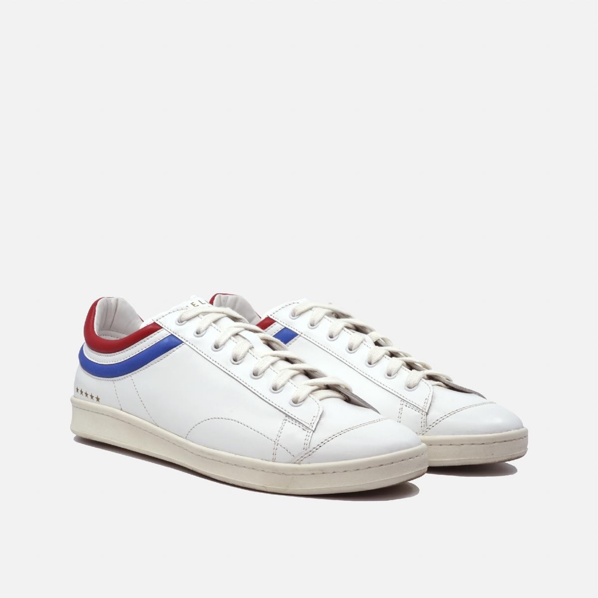 Erkek Sneaker ( Günlük) TH001-01-103 Helms Paris Sneakers Thunderbirds White Red - French Blue