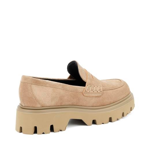 Kadın Oxford ( Klasik) 85A1 Frau SOFTY Chunky Mocassin Honey