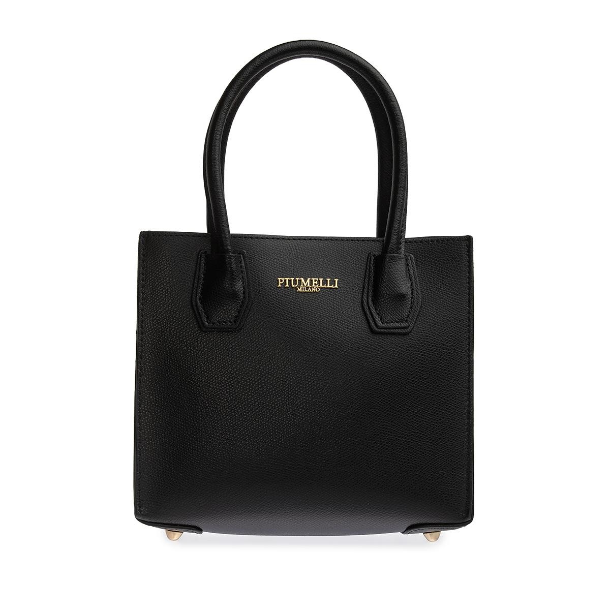 Kadın Omuz Çantası OPHELIA Piumelli Milano Bag P636 Black