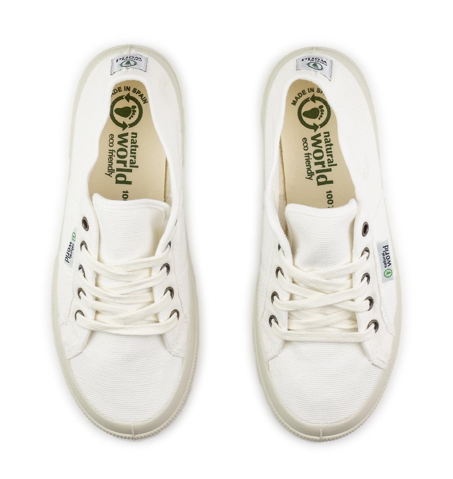 Erkek Sneaker ( Günlük) 901-505 BASQUET TINTADO Natural World Blanco