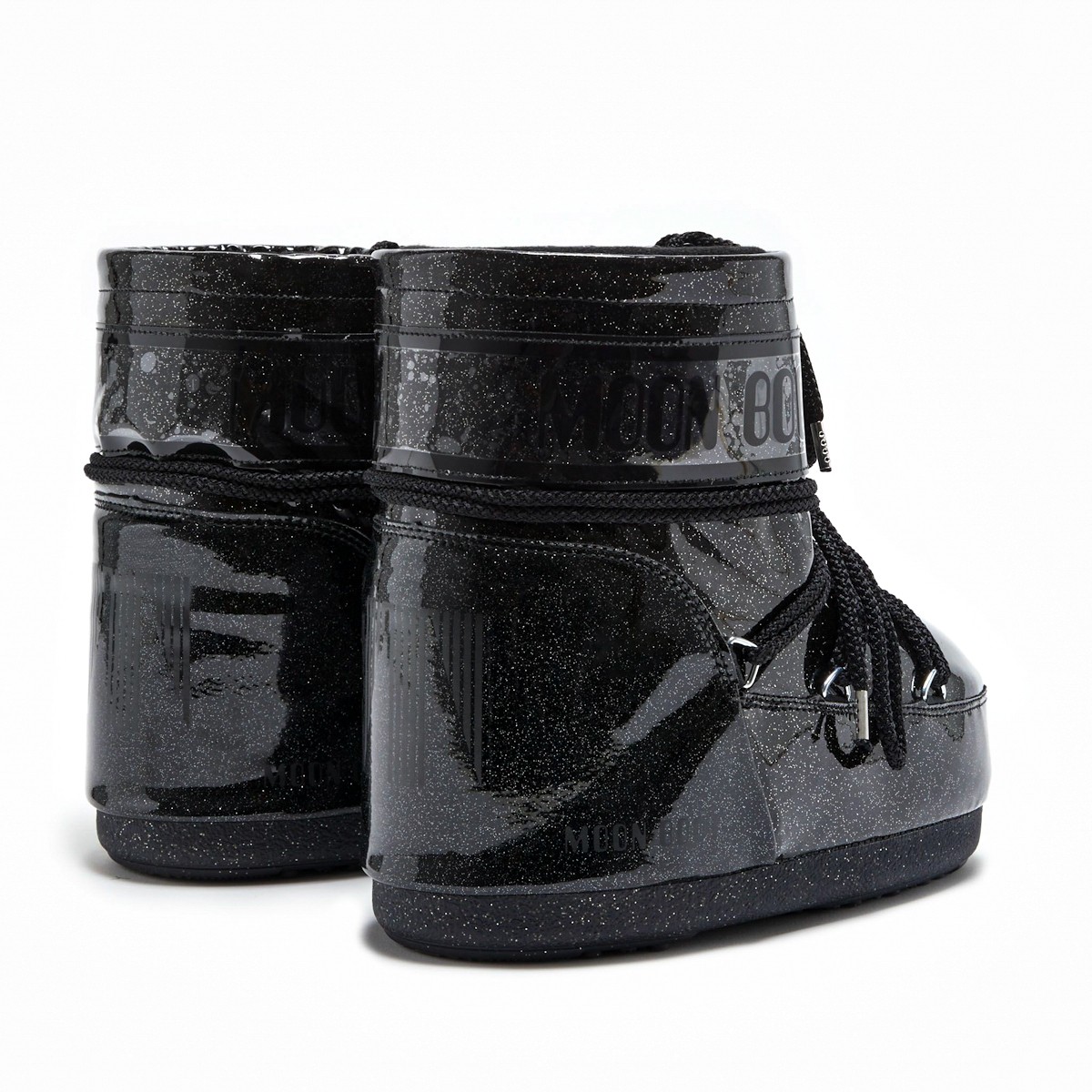 80D1409440-N001 Moon Boot Icon Low Glitter Black