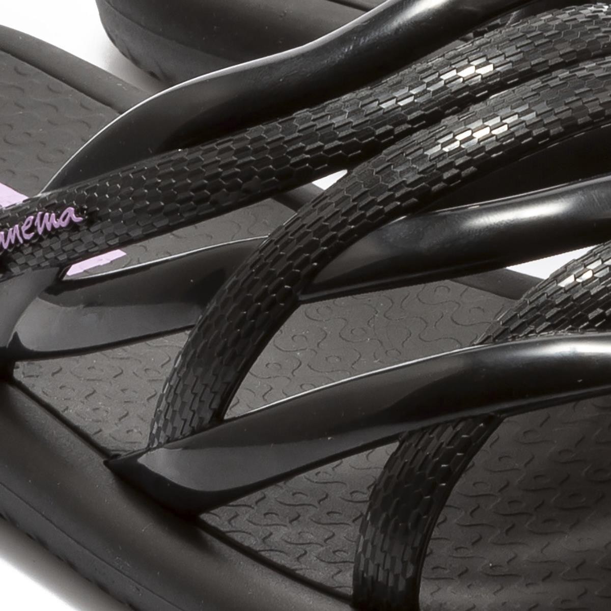 Kadın Terlik 83606 Ipanema MEU SOL SLIDE FEM DD0090 Black-Lilac