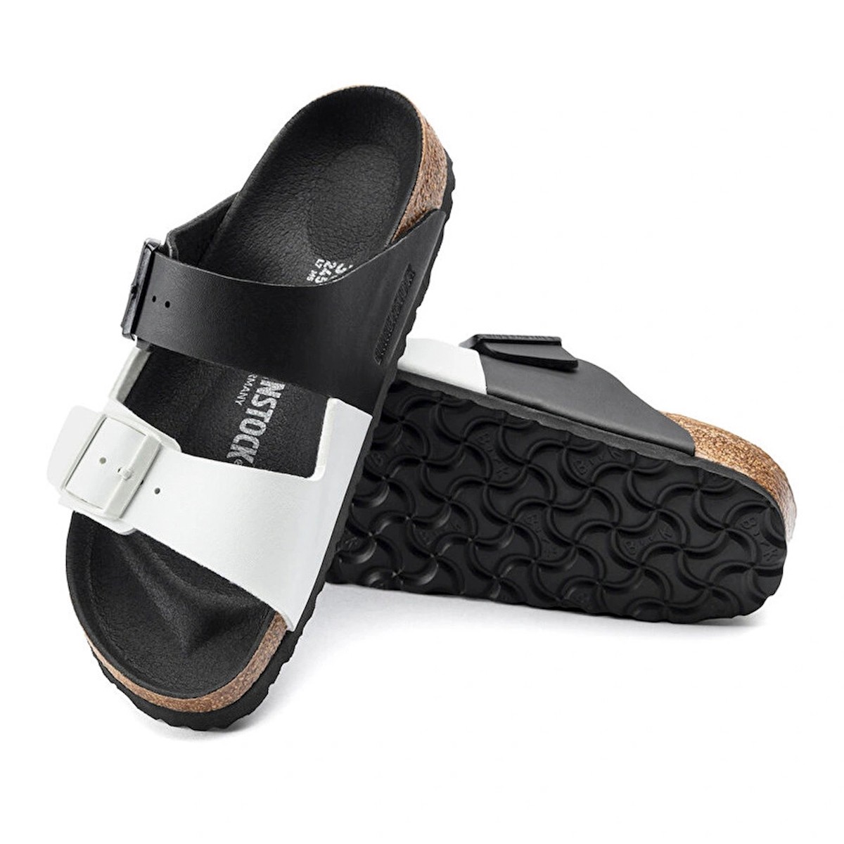 1019703 Birkenstock ARIZONA SPLIT BF BLACK WHITE