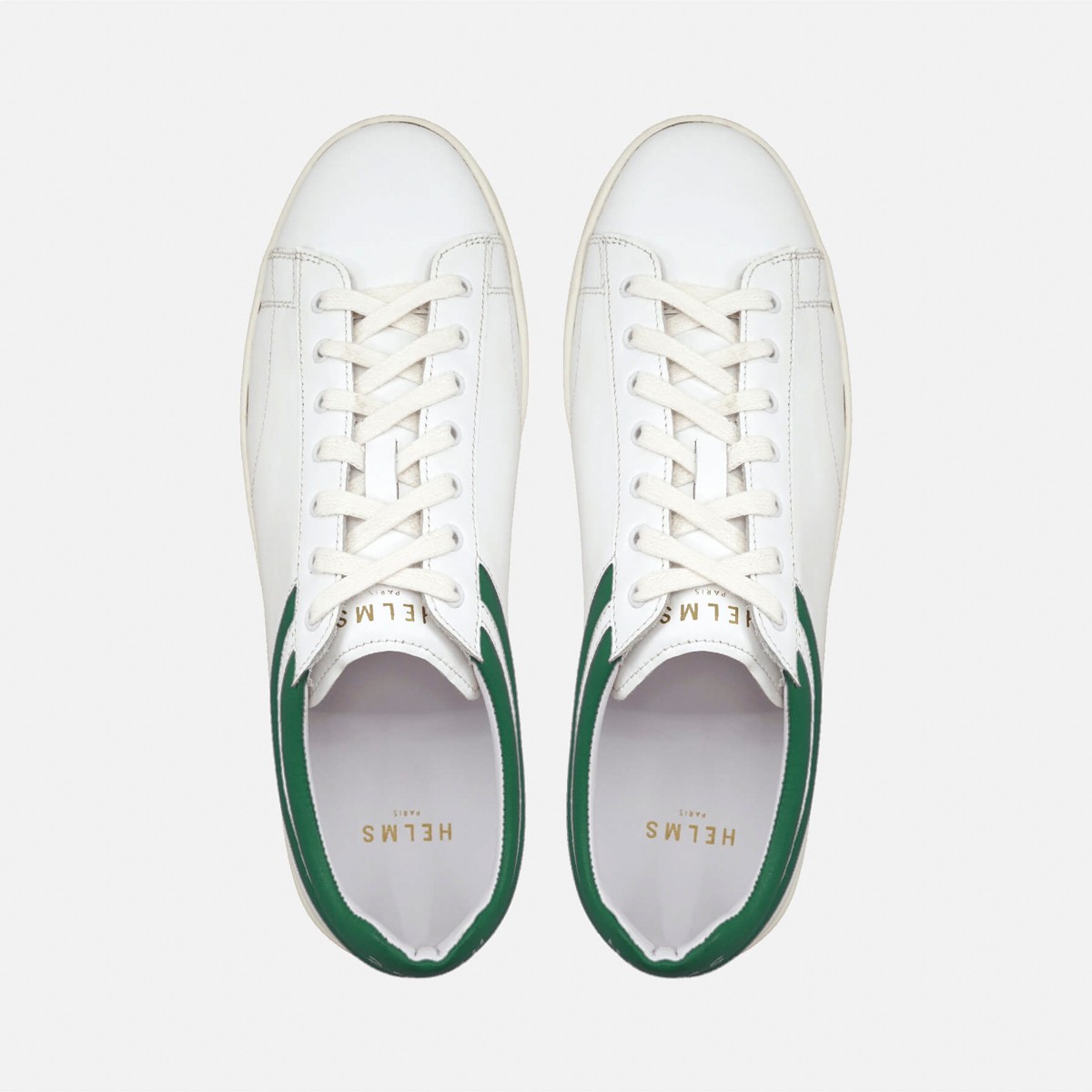 FA001-01-007 Helms Paris Sneakers Flying Ace White-Green