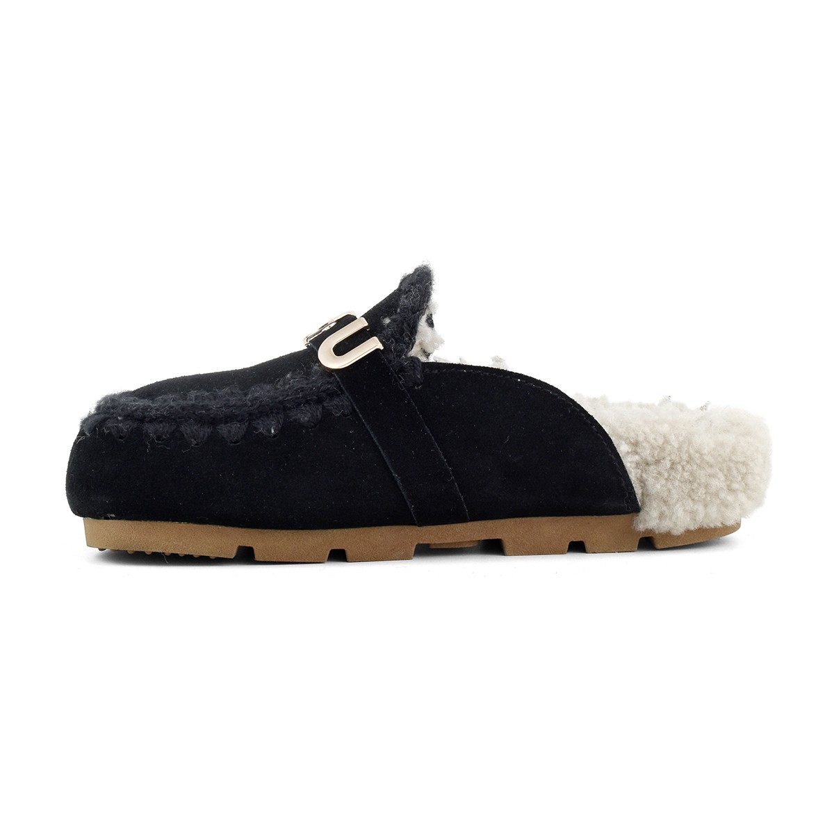 MU.FW431000A BKBK Mou WINTER BIO SLIDE - LOGO Black