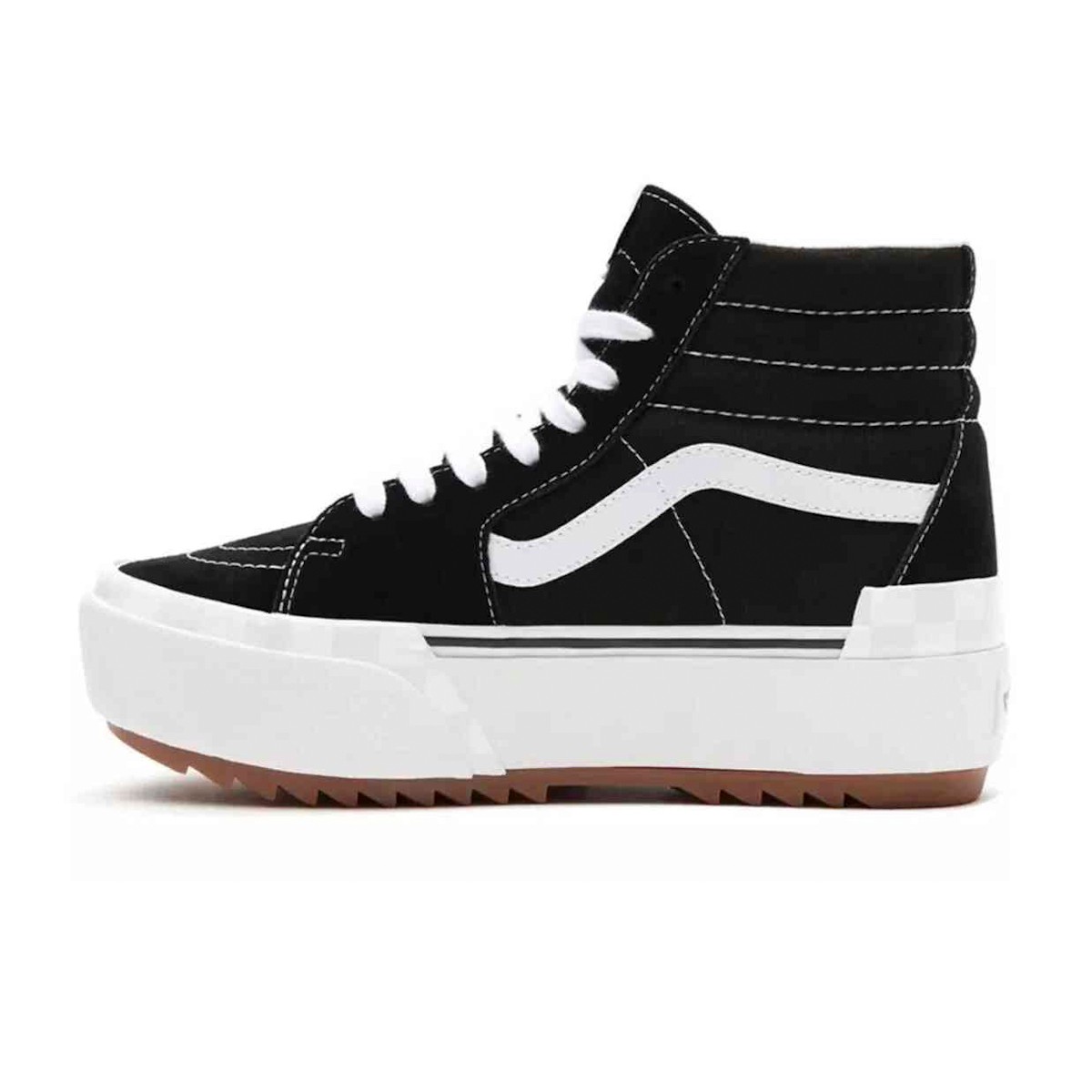 VN0A4BTW5ZN1 UA VANS SK8-Hi Stacked (SUEDECANVAS)BLKBLNCDBLNC