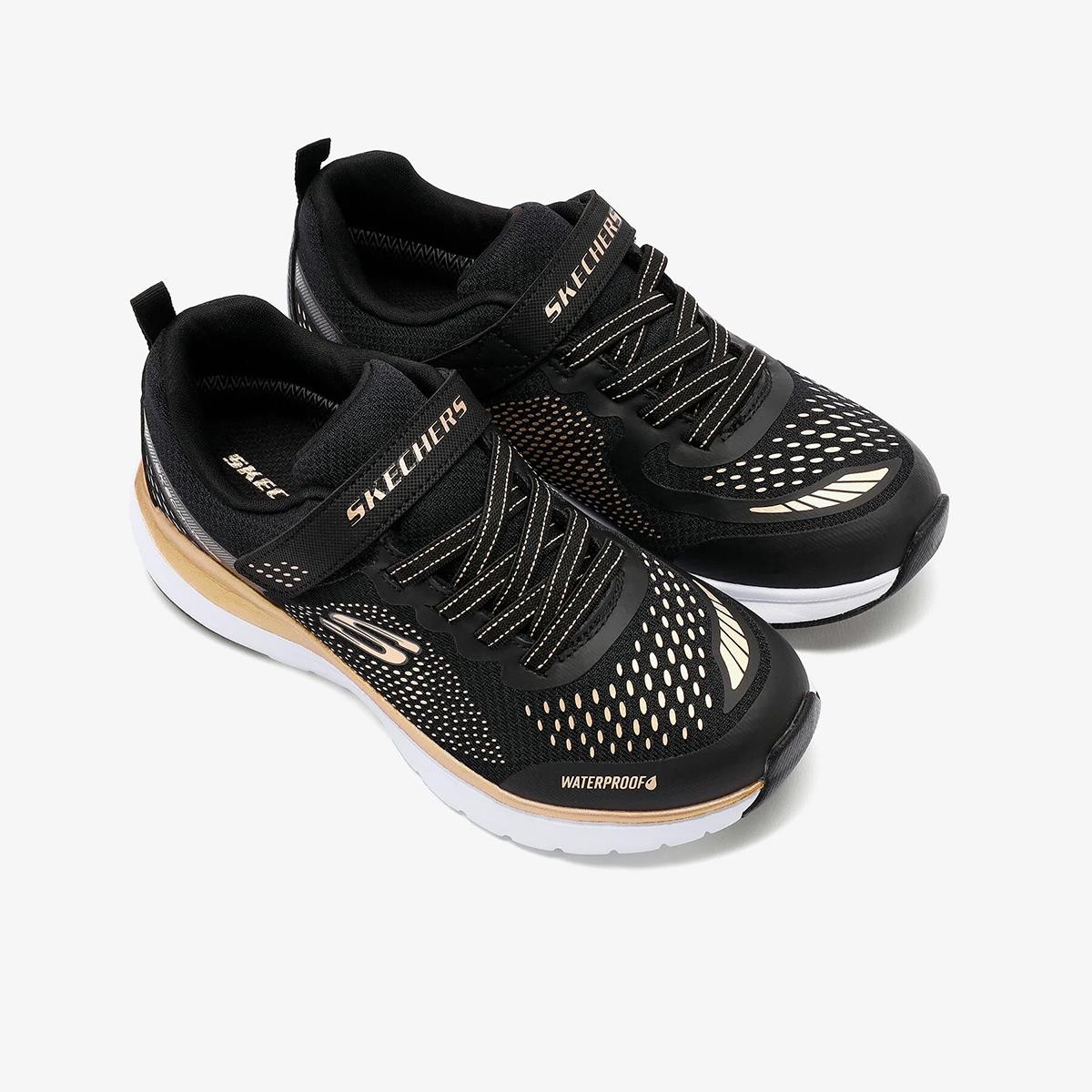 Kız Çocuk Sneaker ( Günlük) 302393L BKGD Skechers  ULTRA GROOVE - HYDRO MIST Black Engineered Mesh-Gold Trim