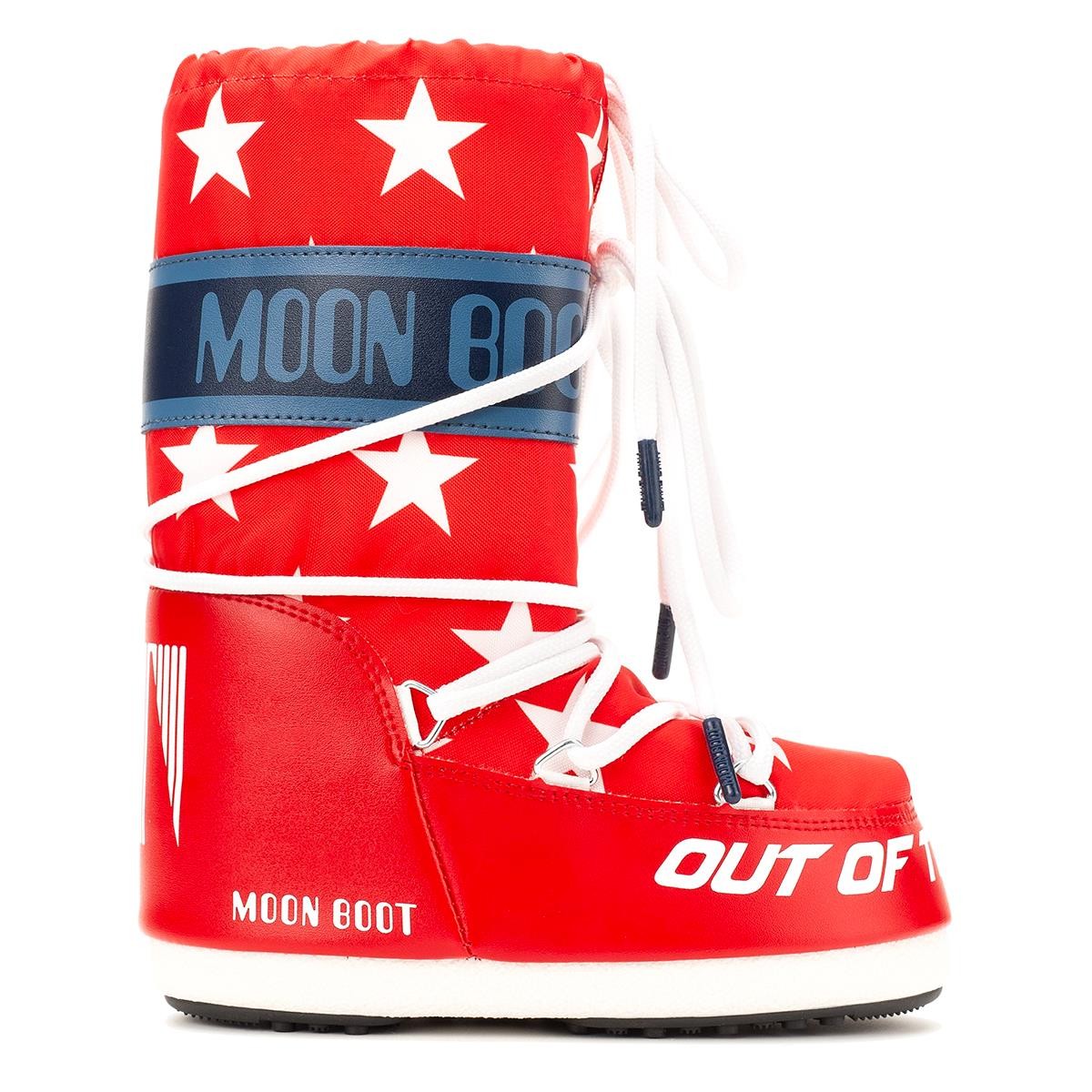 Kız Çocuk Bot (Kar) 14028600-003 Moon Boot Icon Retrobiker White Stars