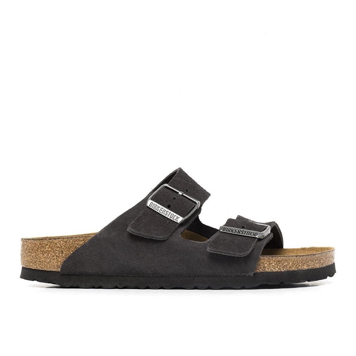 Erkek Terlik 552323 Birkenstock ARIZONA SFB VL VELVET GREY